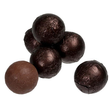 Foiled Milk Chocolate Balls - Brown: 2LB Bag - Candy Warehouse