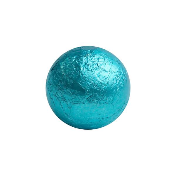 Foiled Milk Chocolate Balls - Caribbean Blue: 2LB Bag - Candy Warehouse