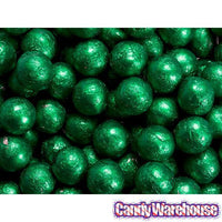 Foiled Milk Chocolate Balls - Green: 2LB Bag - Candy Warehouse