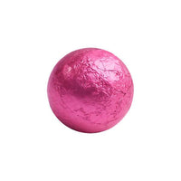 Foiled Milk Chocolate Balls - Hot Pink: 2LB Bag - Candy Warehouse