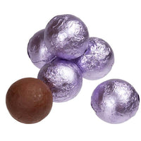 Foiled Milk Chocolate Balls - Lavender: 2LB Bag - Candy Warehouse