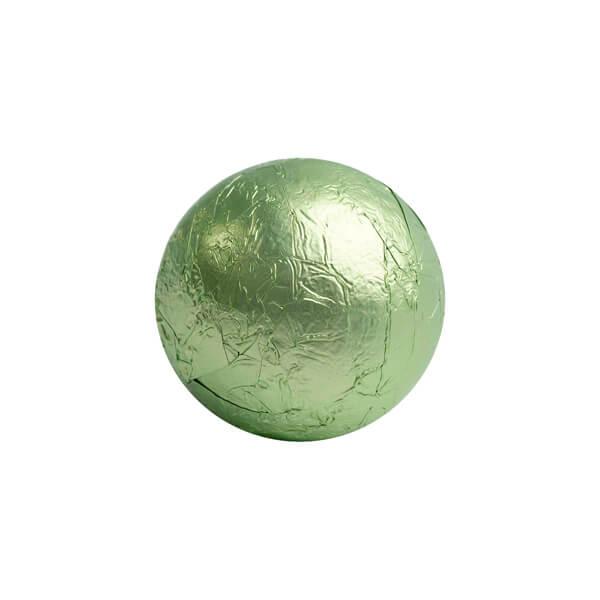 Foiled Milk Chocolate Balls - Leaf Green: 2LB Bag - Candy Warehouse