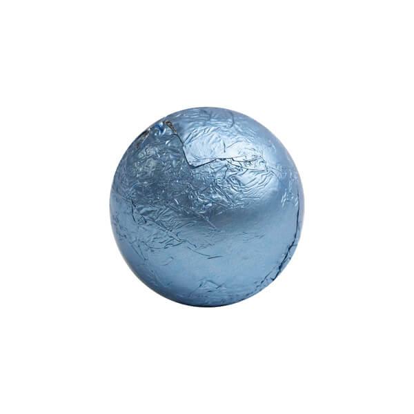 Foiled Milk Chocolate Balls - Light Blue: 2LB Bag - Candy Warehouse