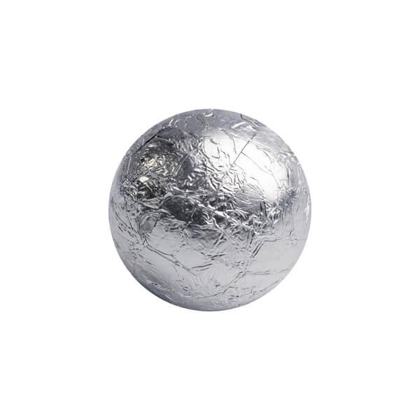 Foiled Milk Chocolate Balls - Silver: 2LB Bag - Candy Warehouse