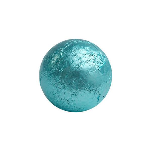Foiled Milk Chocolate Balls - Tiffany Blue: 2LB Bag - Candy Warehouse
