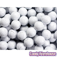 Foiled Milk Chocolate Balls - White: 2LB Bag - Candy Warehouse