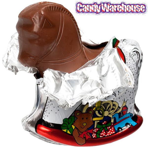 Foiled Milk Chocolate Rocking Horse - Candy Warehouse