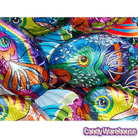 Foiled Milk Chocolate Tropical Fish: 36-Piece Display - Candy Warehouse