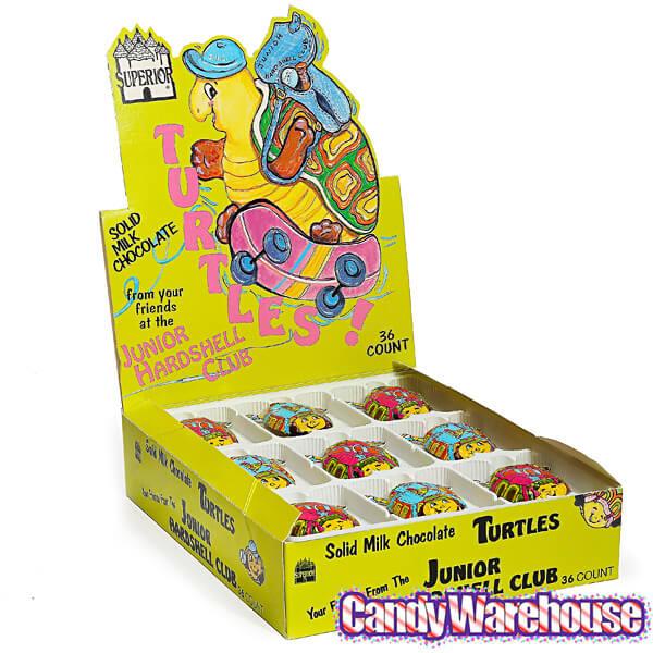 Foiled Milk Chocolate Turtles: 36-Piece Display - Candy Warehouse
