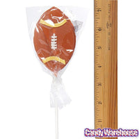 Football Hard Candy Lollipops: 12-Piece Pack - Candy Warehouse
