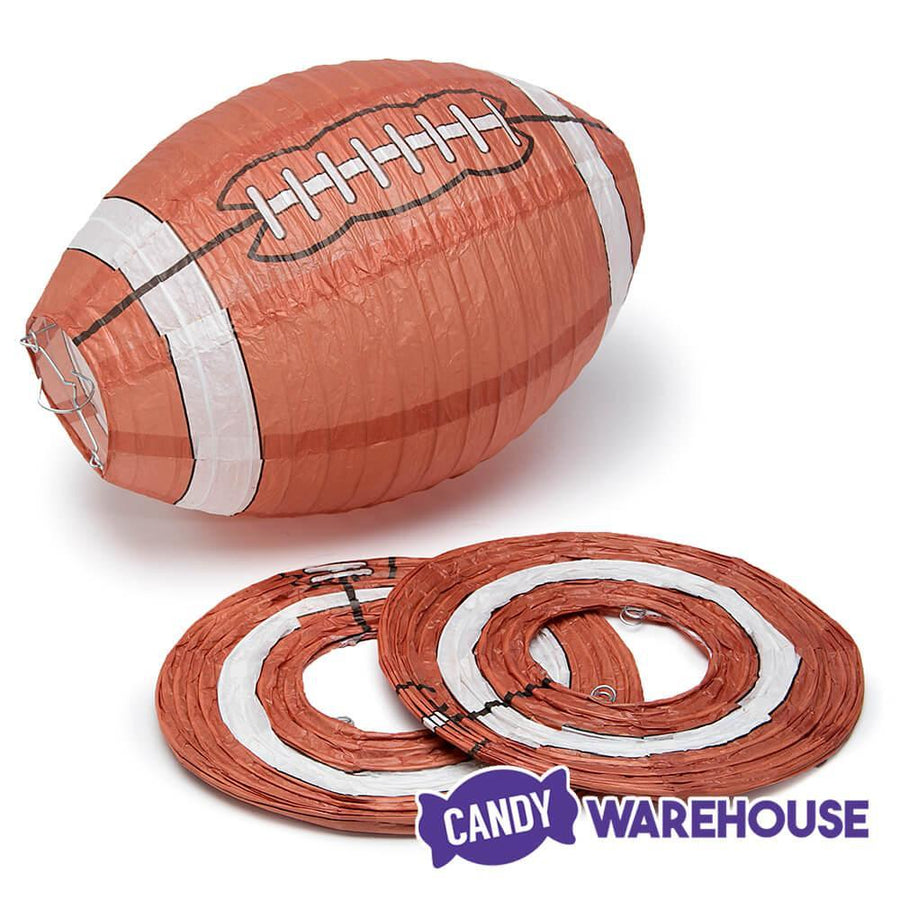 Football Paper Lanterns: Set of 3 - Candy Warehouse