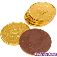 Fort Knox Gold Foiled Milk Chocolate 5-Inch Medallions: 12-Piece Box - Candy Warehouse