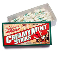 Fralinger's Christmas Creamy Mint Sticks Candy: 12-Ounce Box - Candy Warehouse