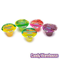 Fruzel Assorted Natural Fruit Jelly Candy Cups: 36-Piece Jar - Candy Warehouse