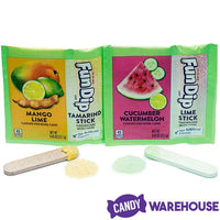 Fun Dip Candy Packs - Mango Lime & Cucumber Watermelon: 12-Piece Box - Candy Warehouse