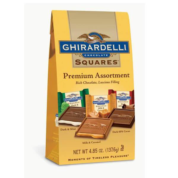 Ghirardelli Assorted Chocolate Squares 4.5-Ounce Bags: 6-Piece Box - Candy Warehouse