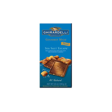 Ghirardelli Gourmet Milk Chocolate 3.5-Ounce Bars - Sea Salt Escape: 12-Piece Caddy - Candy Warehouse