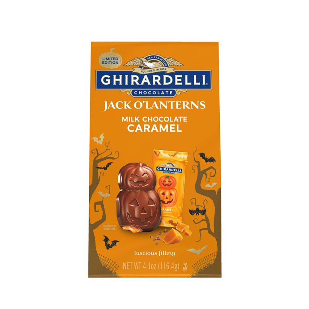 Ghirardelli Milk Chocolate Caramel Jack-O’-Lanterns: 4.1-Ounce Bag