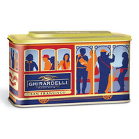 Ghirardelli Milk Chocolate Squares 18-Piece Cable Car Tins: 6-Piece Case - Candy Warehouse
