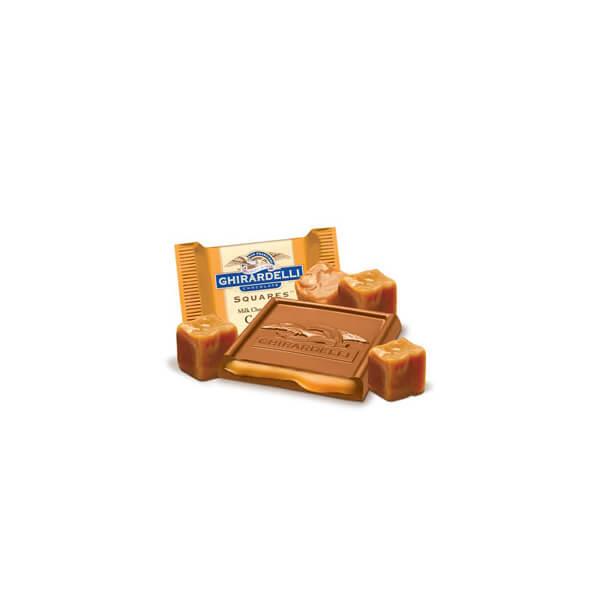 Ghirardelli Milk Chocolate Squares with Caramel Filling 5-Ounce Bags: 6-Piece Box - Candy Warehouse