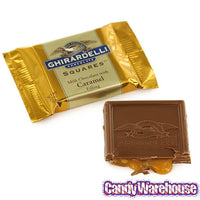 Ghirardelli Milk Chocolate with Caramel Filling Squares: 50-Piece Box - Candy Warehouse
