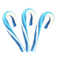 Giant 2-Ounce Blueberry Candy Canes: 12-Piece Box - Candy Warehouse