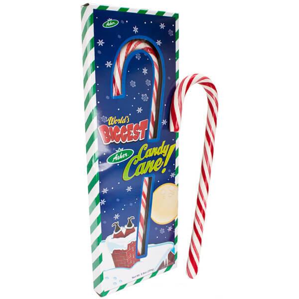 Giant 8.8-Ounce Peppermint Candy Cane - Candy Warehouse