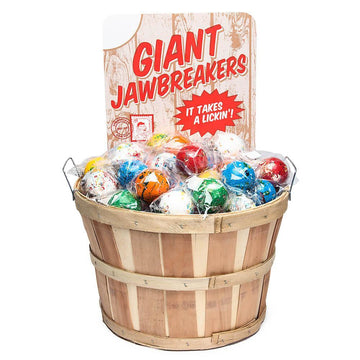 Giant Bizarre Jawbreakers: 35LB Basket - Candy Warehouse