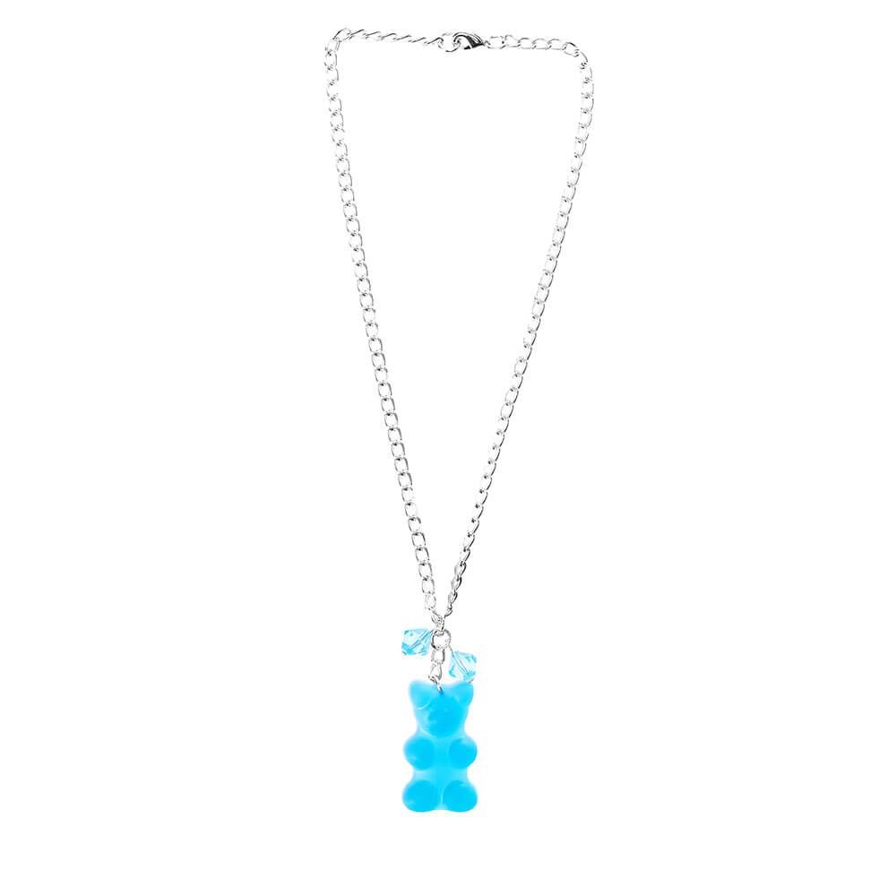 Giant Gummy Bear Necklace - Blue - Candy Warehouse