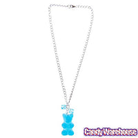 Giant Gummy Bear Necklace - Blue - Candy Warehouse