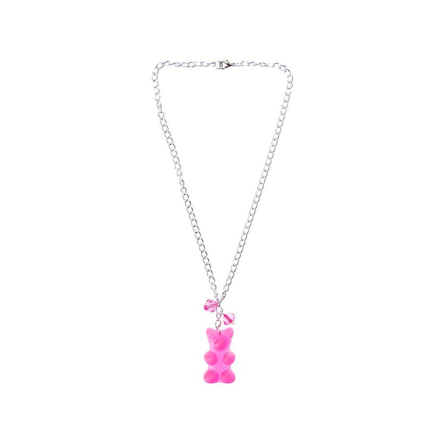 Giant Gummy Bear Necklace - Pink - Candy Warehouse