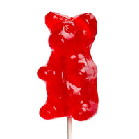 Giant Gummy Bear on a Stick - Cherry - Candy Warehouse