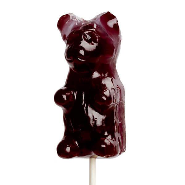Giant Gummy Bear on a Stick - Grape - Candy Warehouse