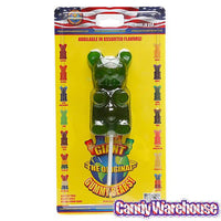 Giant Gummy Bear on a Stick - Sour Apple - Candy Warehouse