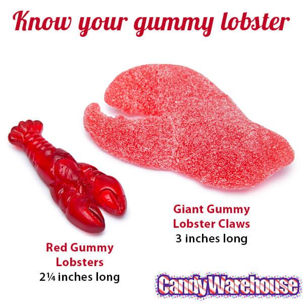 Giant Gummy Lobster Claws: 3KG Bag - Candy Warehouse
