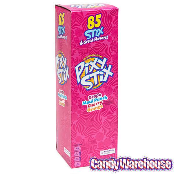 Giant Pixy Stix Candy Powder Straws 85Piece Box Candy Warehouse