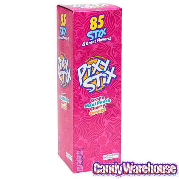 Giant Pixy Stix Candy Powder Straws: 85-Piece Box - Candy Warehouse