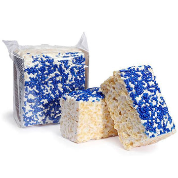 Giant Rice Crispy Treats - Chanukah Sprinkles: 6-Piece Box - Candy Warehouse