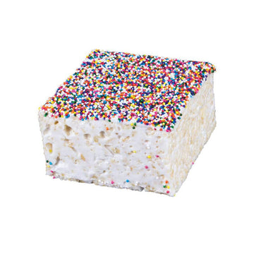 Giant Rice Crispy Treats - Rainbow Nonpareils: 6-Piece Box - Candy Warehouse