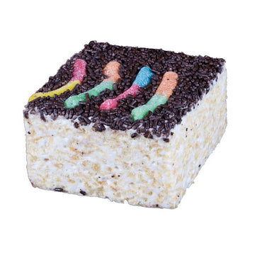 Giant Rice Crispy Treats - Worms In Dirt: 6-Piece Box - Candy Warehouse
