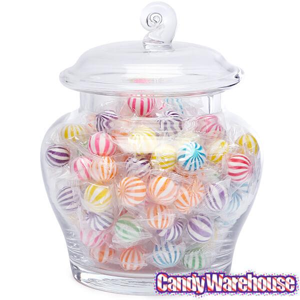 Glass Candy Jar with Snail Top Lid: 10-Inch - Candy Warehouse