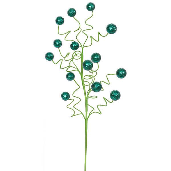 Glitter Sequin Ball Spray - Emerald Green: 22 Inch - Candy Warehouse