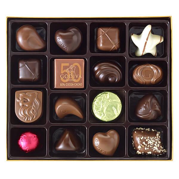 Godiva Chocolate Assortment: 19-Piece Gold Ballotin - Candy Warehouse