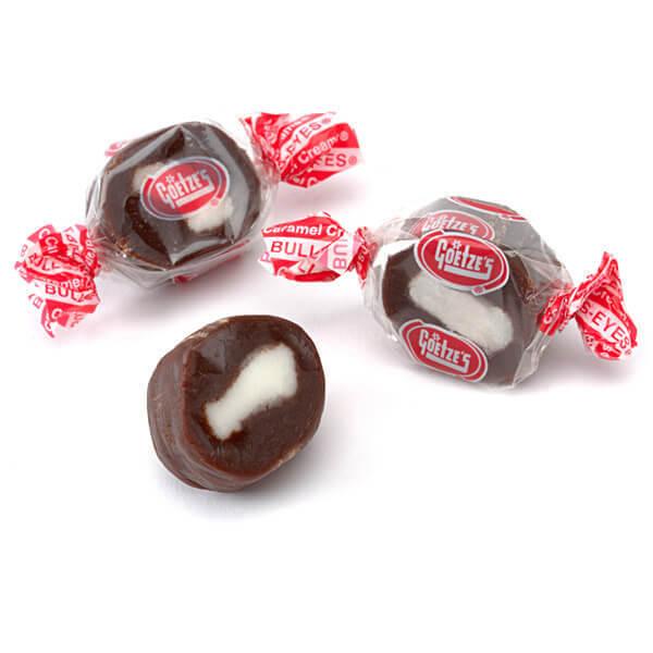 Goetze's Caramel Creams Bulls Eyes Candy - Chocolate: 5LB Bag - Candy Warehouse