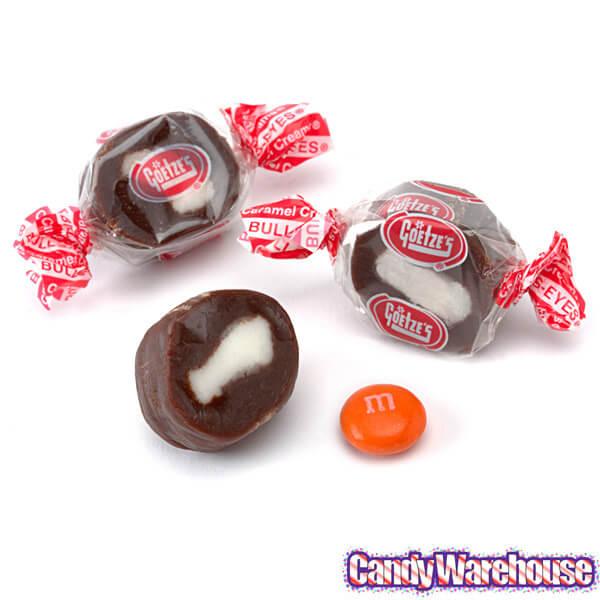 Goetze's Caramel Creams Bulls Eyes Candy - Chocolate: 5LB Bag - Candy Warehouse