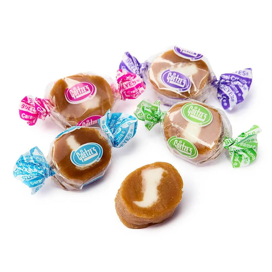 Goetze's Caramel Creams Bulls Eyes Candy - Color Wraps: 5LB Bag | Candy ...