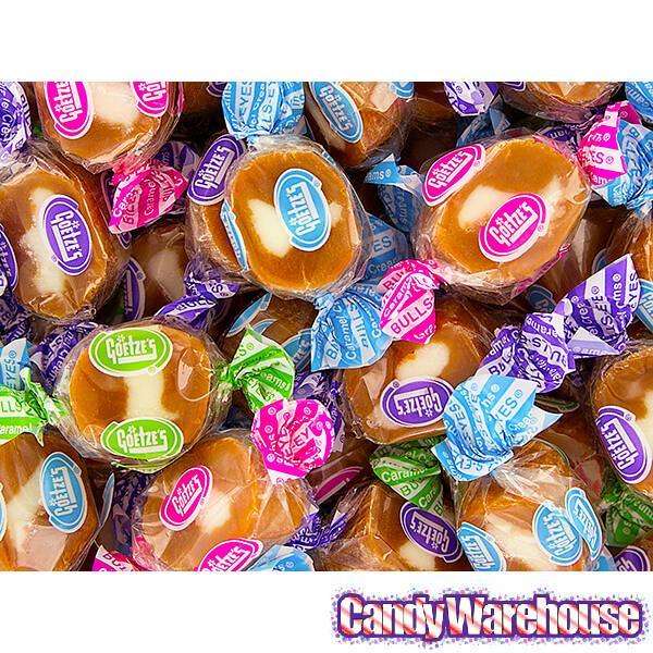 Goetze's Caramel Creams Bulls Eyes Candy - Color Wraps: 5LB Bag - Candy Warehouse