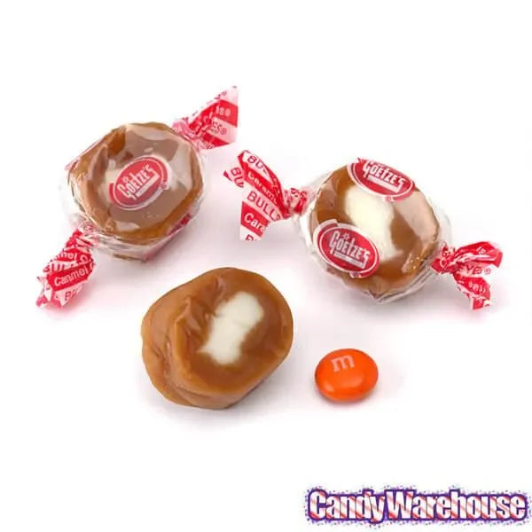 Goetze SIZE 46 Goetze\u0027s Caramel Creams Bulls Eyes Candy: 10LB Bag