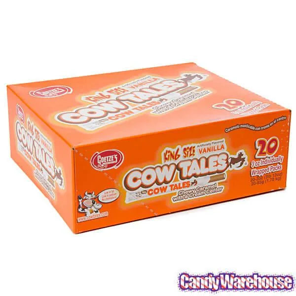 Goetze's Cow Tales Caramel & Cream Sticks King Size Packs Goetze's Cow Tales Caramel & Cream Sticks King Size Packs