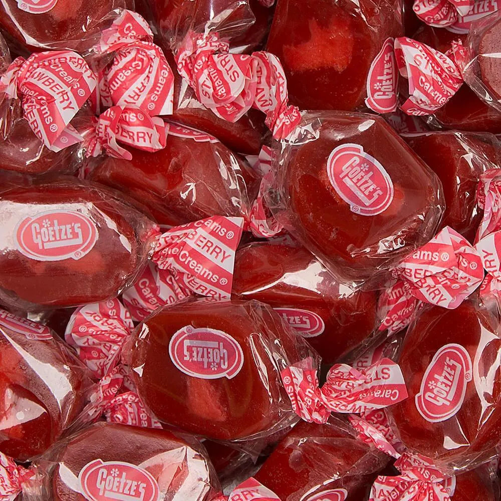 Goetze's Strawberry Caramel Creams Candy: 5LB Bag – Candy Goetze's Strawberry Caramel Creams Candy: 5LB Bag – Candy